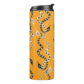 Seamless background of creeping decorative snakes thermosbecher (Nach links gedreht)