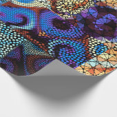 Seamless background pattern. Mosaic art pattern ba Geschenkpapier (Ecke)