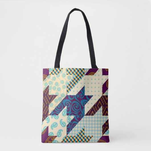 Seamless background pattern. Patchwork pattern. Vi Tasche (Vorderseite)