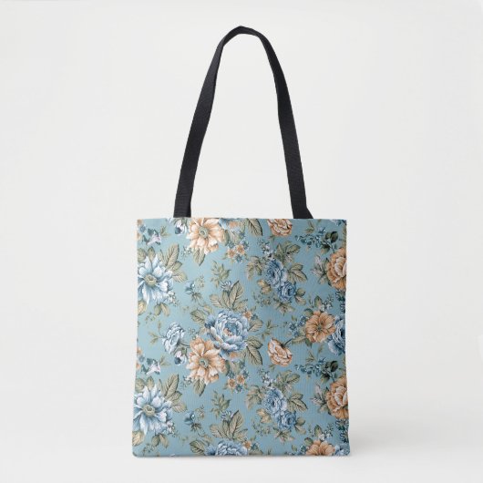 Seamless beautiful watercolor botanische Blume mit Tasche (Vorderseite)