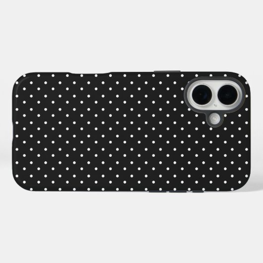 Seamless black and white polka dot pattern  Case-Mate iPhone hülle (Rückseite (Horizontal))