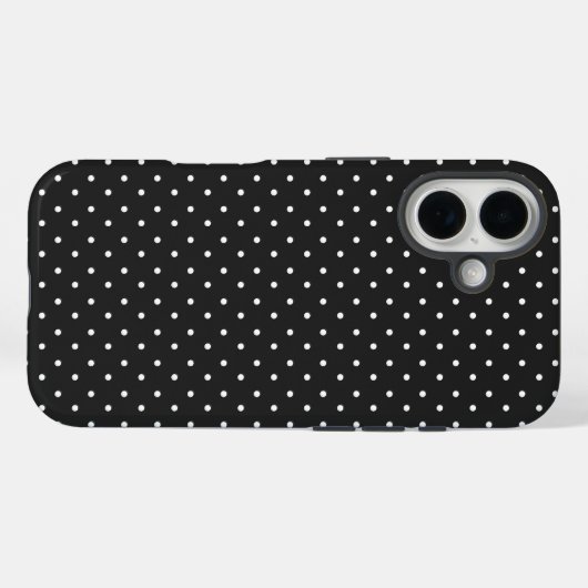 Seamless black and white polka dot pattern  Case-Mate iPhone hülle (Rückseite (Horizontal))