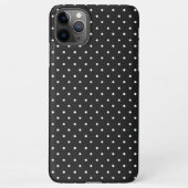 Seamless black and white polka dot pattern  iPhone hülle (Rückseite)