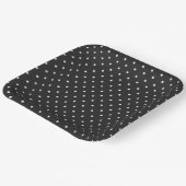 Seamless black and white polka dot pattern  pappteller (Gewinkelt)