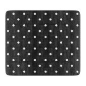 Seamless black and white polka dot pattern  schneidebrett (Vorderseite)
