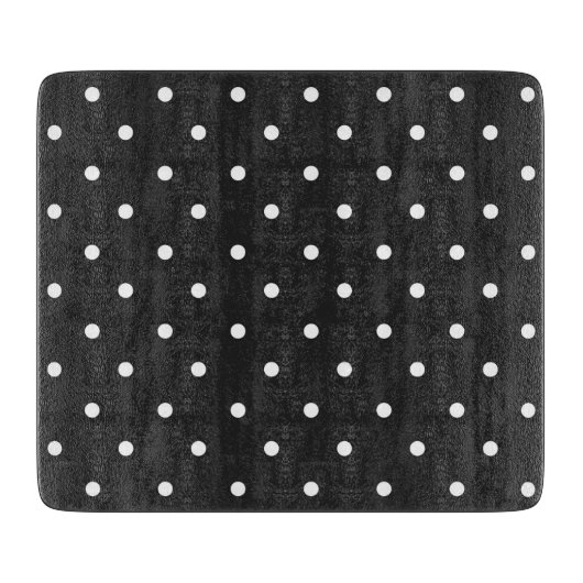 Seamless black and white polka dot pattern  schneidebrett (Vorderseite)