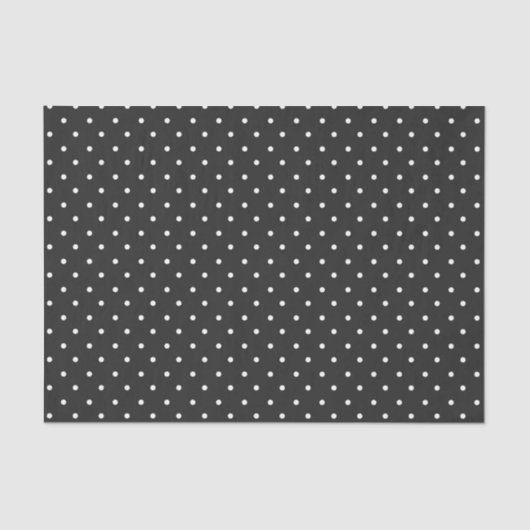 Seamless black and white polka dot pattern  seidenpapier (Vorderseite)