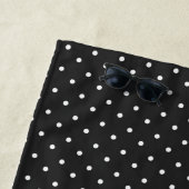 Seamless black and white polka dot pattern  strandtuch (Beispiel)