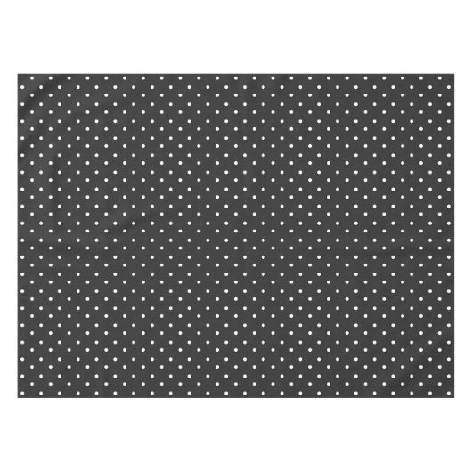 Seamless black and white polka dot pattern tischdecke (Vorderseite (Horizontal))