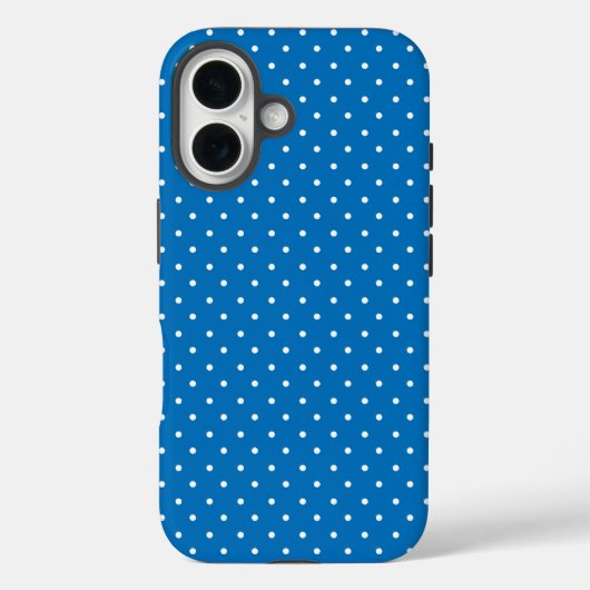 Seamless blue background polka dot pattern  Case-Mate iPhone hülle (Rückseite)
