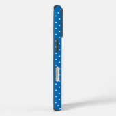 Seamless blue background polka dot pattern  Case-Mate iPhone hülle (Rückseite / Rechts)