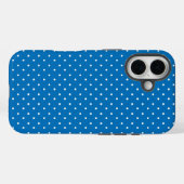 Seamless blue background polka dot pattern  Case-Mate iPhone hülle (Rückseite (Horizontal))
