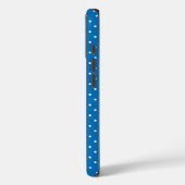 Seamless blue background polka dot pattern  Case-Mate iPhone hülle (Rückseite / Links)