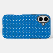 Seamless blue background polka dot pattern  Case-Mate iPhone hülle (Rückseite (Horizontal))