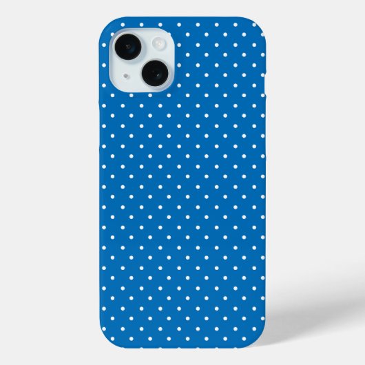 Seamless blue background polka dot pattern  Case-Mate iPhone hülle (Rückseite)