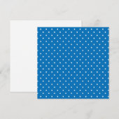 Seamless blue background polka dot pattern  dankeskarte (Vorne/Hinten)