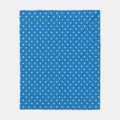 Seamless blue background polka dot pattern  fleecedecke (Vorderseite)