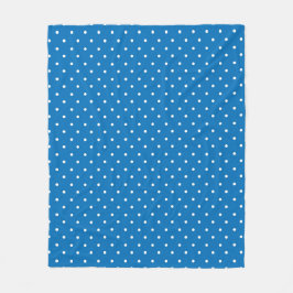 Seamless blue background polka dot pattern  fleecedecke