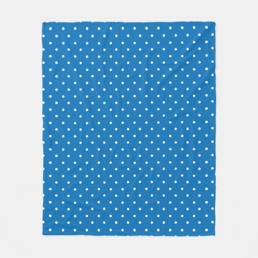 Seamless blue background polka dot pattern  fleecedecke (Vorderseite)