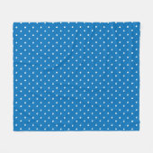 Seamless blue background polka dot pattern  fleecedecke (Vorderseite (Horizontal))