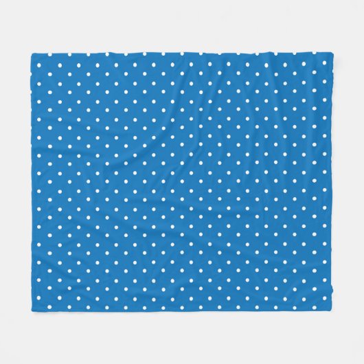 Seamless blue background polka dot pattern  fleecedecke (Vorderseite (Horizontal))