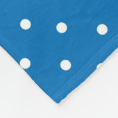 Seamless blue background polka dot pattern  fleecedecke (Ecke)