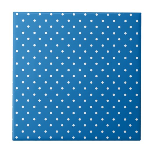 Seamless blue background polka dot pattern  fliese (Vorderseite)