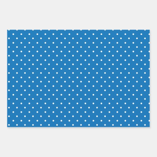 Seamless blue background polka dot pattern  geschenkpapier set (Vorderseite 2)