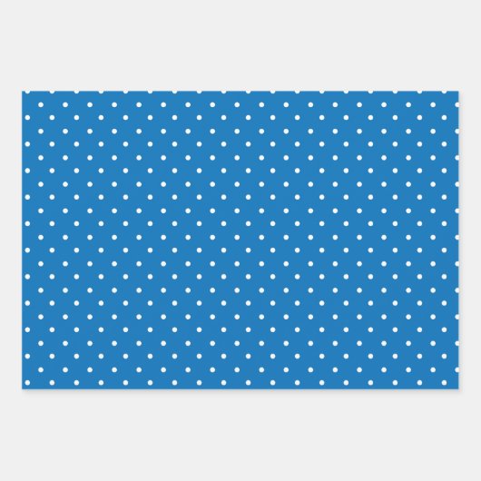Seamless blue background polka dot pattern  geschenkpapier set (Vorderseite)