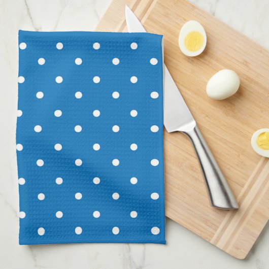 Seamless blue background polka dot pattern  geschirrtuch (Viertel Falte)