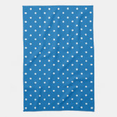 Seamless blue background polka dot pattern  geschirrtuch (Vertikal)