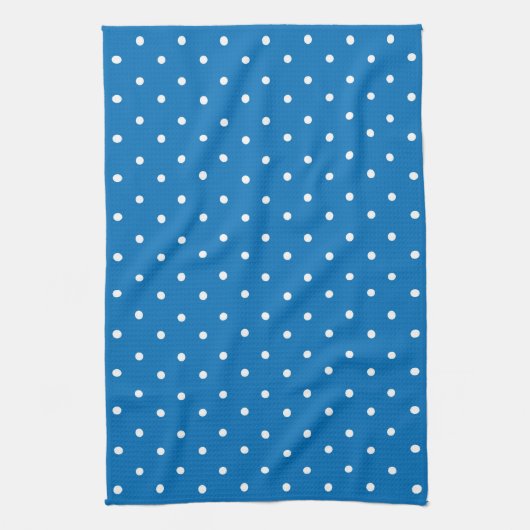 Seamless blue background polka dot pattern  geschirrtuch (Vertikal)