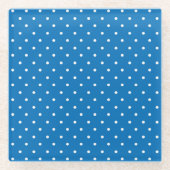 Seamless blue background polka dot pattern  glasuntersetzer (Vorderseite)
