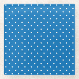 Seamless blue background polka dot pattern  glasuntersetzer
