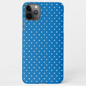 Seamless blue background polka dot pattern  iPhone hülle (Rückseite)