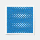 Seamless blue background polka dot pattern  serviette (Vorderseite)