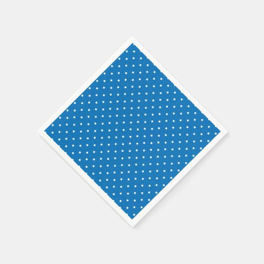 Seamless blue background polka dot pattern  serviette (Ecke)
