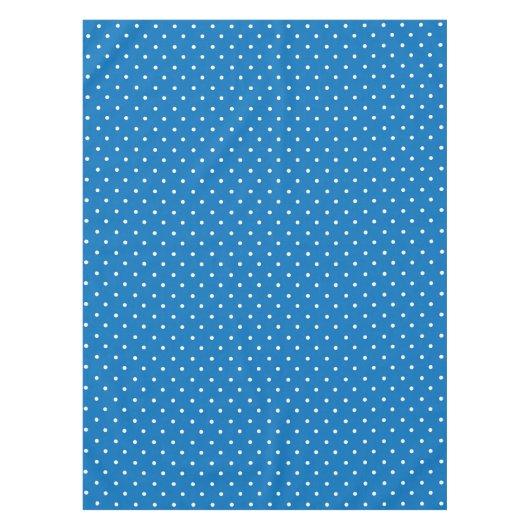 Seamless blue background polka dot pattern  tischdecke (Vorderseite)