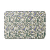 Seamless blue, yellow, and white floral pattern  badematte (Vorderseite)