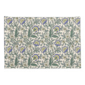 Seamless blue, yellow, and white floral pattern  kissenbezug (Rückseite-Rechts)
