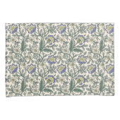 Seamless blue, yellow, and white floral pattern  kissenbezug (Vorderseite-Rechts)