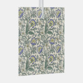 Seamless blue, yellow, and white floral pattern  ornament aus glas (Vorderseite Rechts)