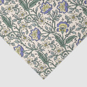 Seamless blue, yellow, and white floral pattern  seidenpapier (Ausschnitt)