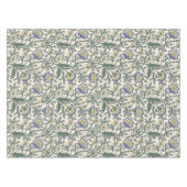 Seamless blue, yellow, and white floral pattern  tischdecke (Vorderseite (Horizontal))