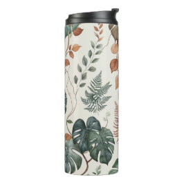 Seamless boho botanical pattern Flowers Thermosbecher