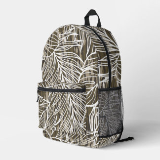 Seamless Botanical Bottom Lands Camo Bedruckter Rucksack