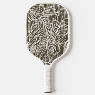 Seamless Botanical Bottom Lands Camo Pickleball Schläger