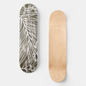 Seamless Botanical Bottom Lands Camo Skateboard (Vorderseite)