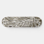 Seamless Botanical Bottom Lands Camo Skateboard (Horizontal)