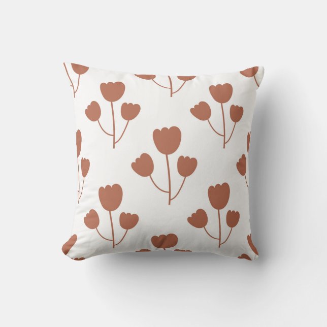 seamless botanical  simple pattern  with flowers i kissen (Vorderseite)